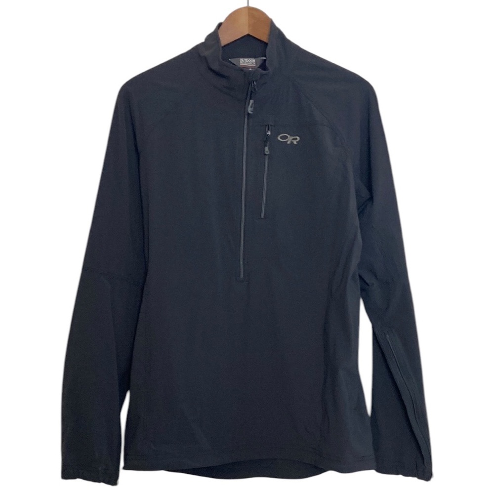 Outdoor Research Ferrosi Windshirt Mens Medium Dark Gray Half Zip Shacket